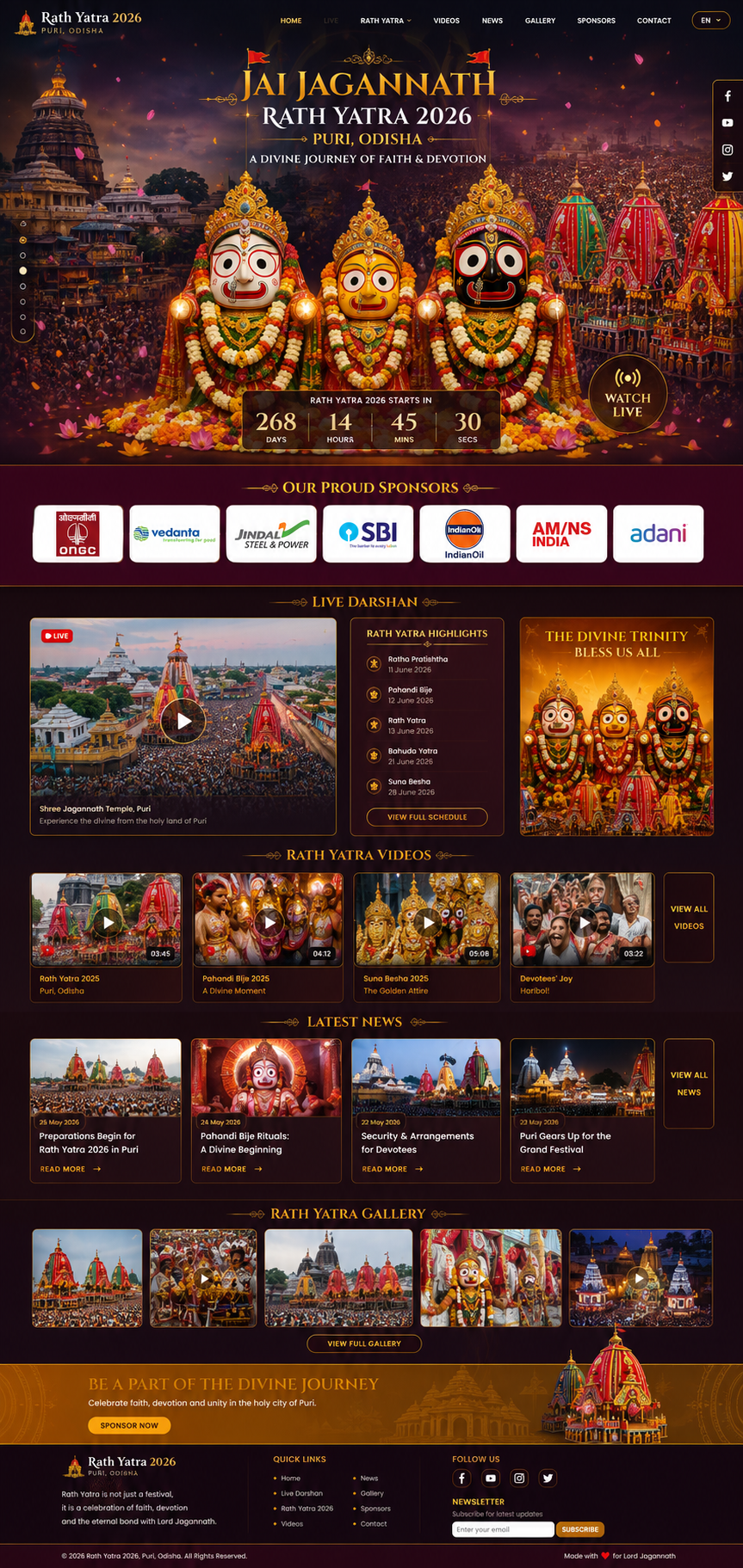 Rath Yatra celebrations in Puri